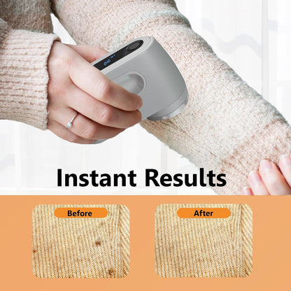 Pionix Fabric Shaver, Sweater Shavers to Remove Pilling, High-Perf Defuzzer, Rechargeable Electric Lint Shaver for Fuzz and Lint Balls from Clothing, Upholstery 2000mah Battery (Matt Grey)