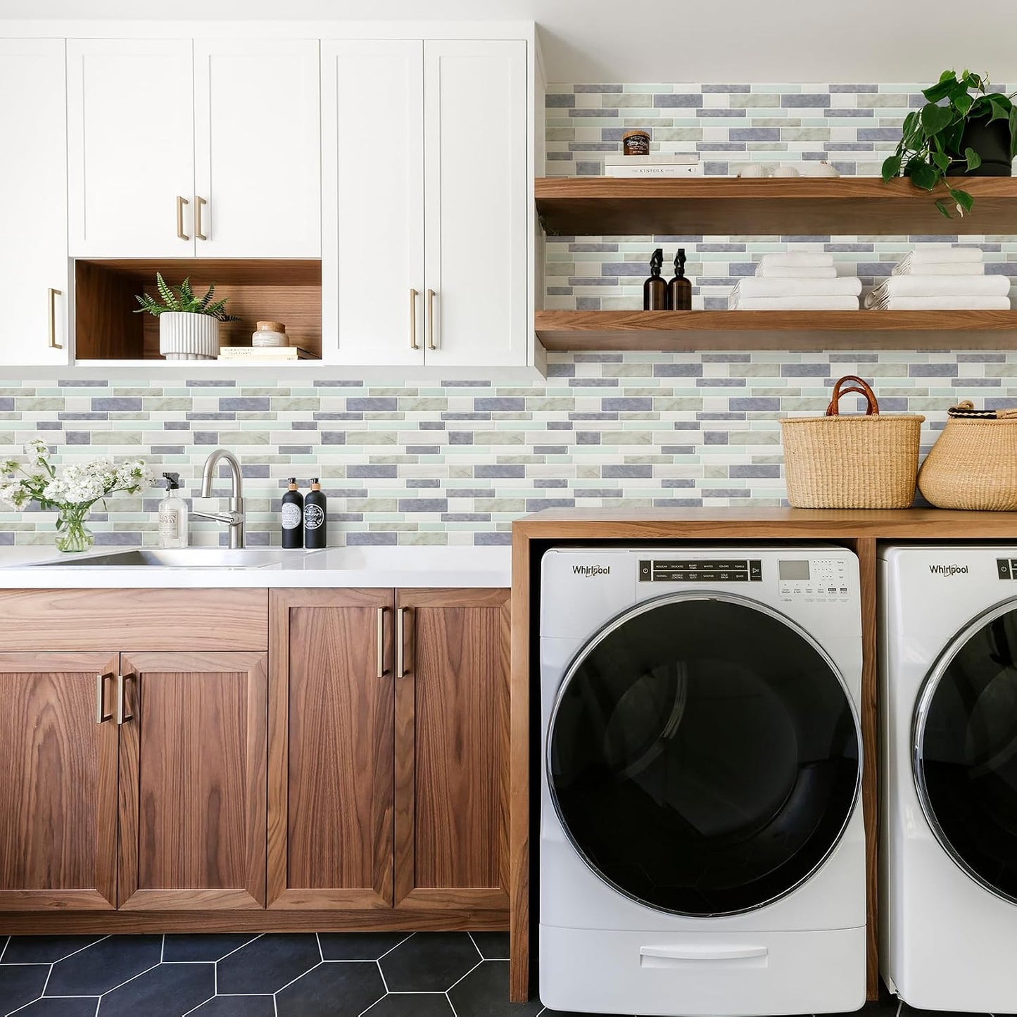 STICKGOO Thicker Design Peel and Stick Tile Backsplash, 12”×12” Stick on Backsplash for Kitchen, Self Adhesive Tile Stickers for Kitchen Backsplash and Bathroom(10 Sheets, Vintage Stone)