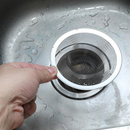 20 Pcs Stainless Steel Sink Strainer, 4.5 Inch Mesh Drain Basket, Universal Silver Kitchen Bathroom Shower Drain Filter Hair Catcher
