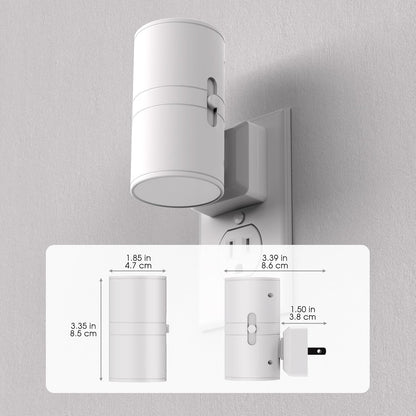 Briignite Motion Sensor Night Light,2 Pack Motion Activated Plug in Night Lights, 0-100LM Dimmable Soft White 3000K, Motion Sensor Light Indoor for Bathroom Hallway Bedroom Stairway Kid Elderly Pet