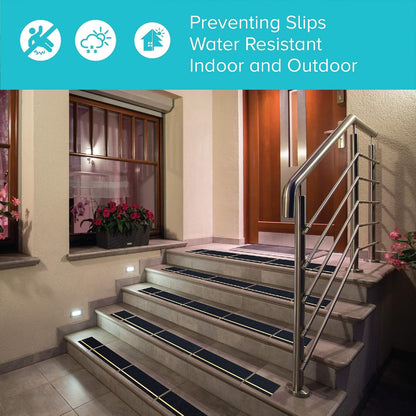Lifegrip Anti Slip Tape, 4 Inch x 15 Foot Non-Slip Traction Grip Tape for Stairs, Waterproof Stair Treads Grip Non Slip, Non Skid Tape for Steps, Outdoor Black Grip Tape (4" X 15')