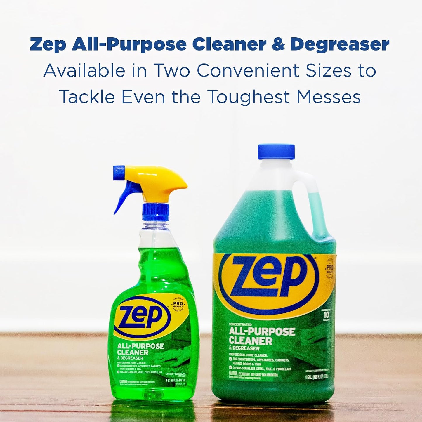 Zep All-Purpose Cleaner and Degreaser - 1 Gallon (1 Unit) ZU0567128 - Heavy Duty Industrial Cleaner for Business and Household Used in Kitchen, Countertops, Appliances, Walls and Floor Surfaces