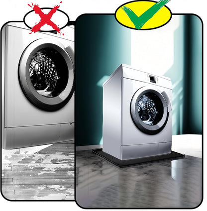 27×27inch Washer Drain Pan Silicone Mat, With Raised Edge Washing Machine Silicone Mat, Multi-function Non Slip, Soft Foldable Portable Waterproof Pad（grey）