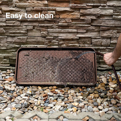 Extra Large All-Weather Boot Tray 40x20 in, Waterproof Shoe Mat with 1.25 in Raised Edge, Recycled Polypropylene Floor Protector for Entryway and Mudroom, Black