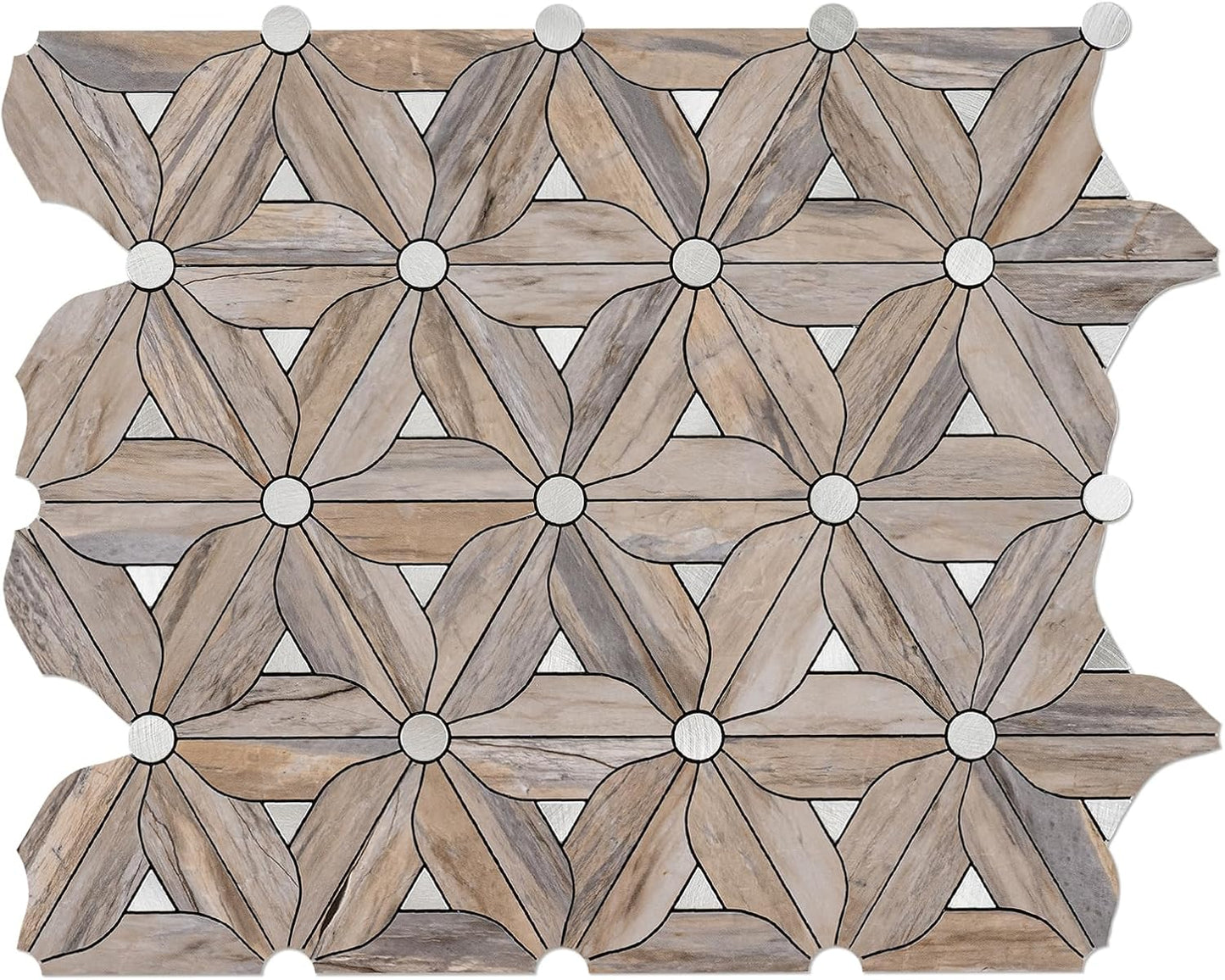 Peel and Stick Backsplash Tile, 10 Sheets Waterproof PVC Wall Tiles for Kitchen Bathroom, Thick Self Adhesive Stick on Backsplash, Covers 9.67 Sq.Ft