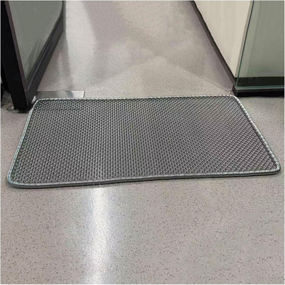 Heavy Duty Outdoor Floor Mat, 31.5" x 16.9" Metal Scraper Door Mats, All Weather Stainless Steel Mud Mat, Waterproof Entrance Doormat for Patio Garden Use
