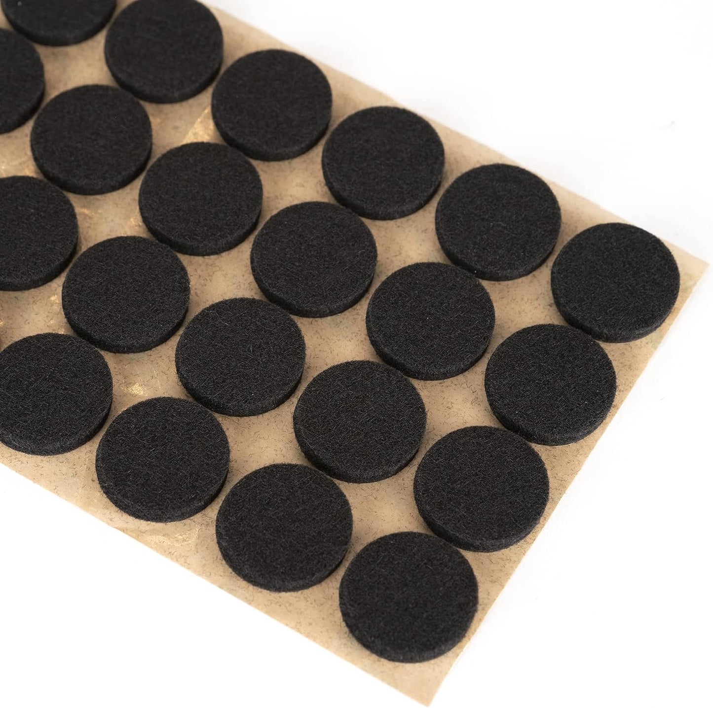 Furniture Felt Pads 3/4" (19mm) Diameter Round 3M Self Adhesive Protects Furniture and Floors Against Bumps and Scratches 140 Pack - Black