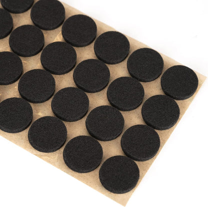 Furniture Felt Pads 3/4" (19mm) Diameter Round 3M Self Adhesive Protects Furniture and Floors Against Bumps and Scratches 140 Pack - Black