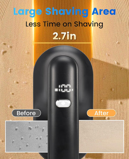 Killrose Fabric Shaver for Clothing，Rechargeable Lint Shaver with 2.7in Large Shaving Head, 6-Leaf Blades & LED Display,2-Speed Sweater Shavers to Remove Pilling from Clothes, Furniture, Sofa, Blanket