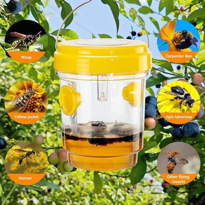 2 Pack Solar Wasp Trap Outdoor Hanging