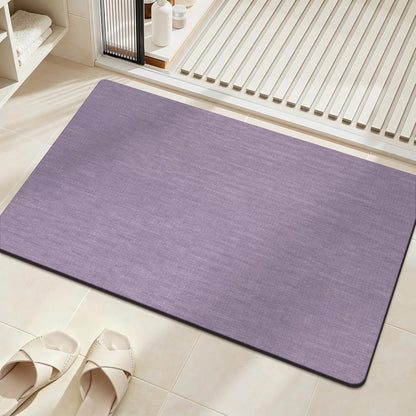 Mecko Bath Mat Rug, Rubber Non-Slip Quick Dry Absorbent Thin Bathroom Rugs Fit Under Door Bathroom Floor Mats-Shower Rug for in Front of Bathtub, Sink, Shower Room(Light Grey,16"x24")