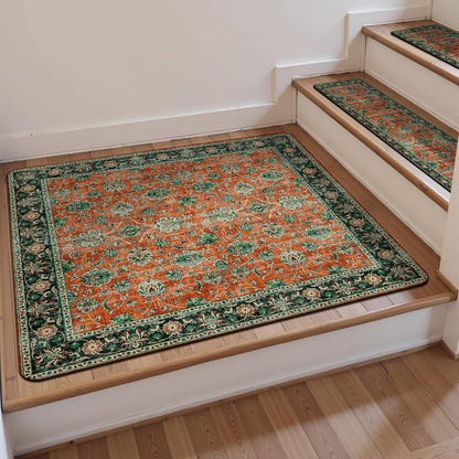 OJIA Extra Non-Slip Stair Treads for Wooden Steps 15PCS, 30"X8" Rubber Indoor Stair Runner Slip Resistant Stair Rugs Safety Mats for Dogs, Kids & Elders, Stairway Grip Step Treads, Gray