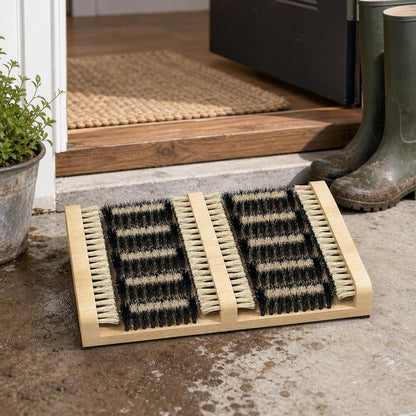 Sole Cleaning Brush: Outdoor Shoe Brush and Mud Scraper Mat for Entryways, Gardens, and Farms. Designed for All-Weather Mud and Snows Removal, Slip Prevention, and Shoe Cleaning