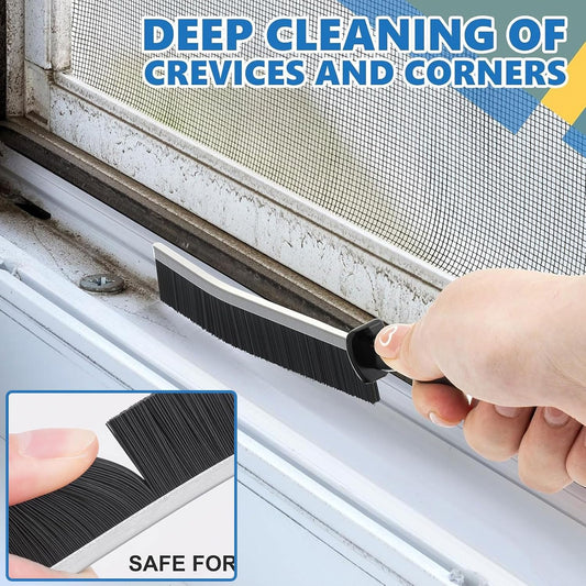 Crevice Cleaning Brush Set (12 Pack) – Hard Bristle Gap Cleaning Tool for Window Tracks, Grout & Bathroom Corners – Thin Deep Cleaning Brush for Kitchen Sink, Sliding Door Tracks & Tight Spaces