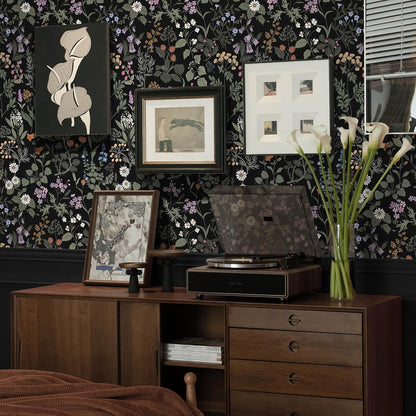 Dimoon 17.3''x78.7'' Vintage Peel and Stick Wallpaper Boho Beige Neutral Contact Paper White Floral Bird Wallpaper Removable Botanical Renter Friendly Modern Wall Paper Bedroom Bathroom Vinyl Roll