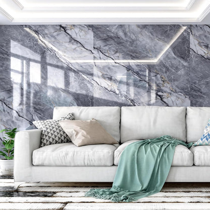 Marble Peel and Stick Waterproof Wall Paneling, 118" x 47" Carrara White Matte Finish Self-Adhesive Backsplash Tile Vinyl Wall Panel for Kitchen Bathroom Wall Decor, Covers 38.75 Sq. Ft.