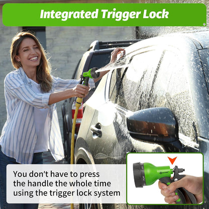 AUTOMAN Garden Hose Nozzle - 2 Pack, 100% Metal High Pressure Spray Nozzle, Labor-Saving Design, Heavy Duty for Garden Watering, Car Washing, Window Cleaning, Pets Bathing