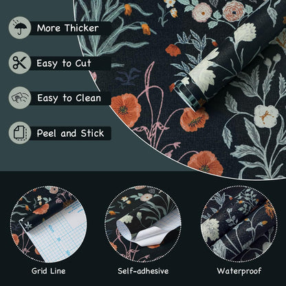 Boho Wallpaper Neutral Peel and Stick Wallpaper 78.7"x17.3" Geometric Wall Paper Beige and White Contact Paper Textured Removable Vinyl Waterproof for Bedroom Farmhouse Kitchen Bathroom