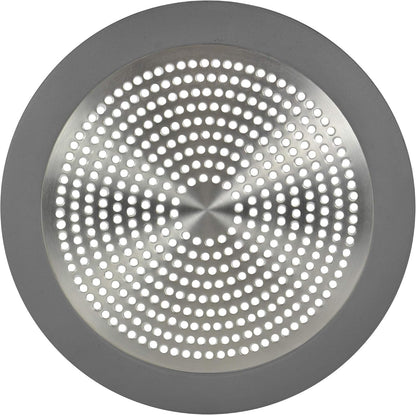 Danco Snap-in Shower Drain Cover with in-Drain Hair Catcher, 4-1/4" Round, White Strainer, (10533)