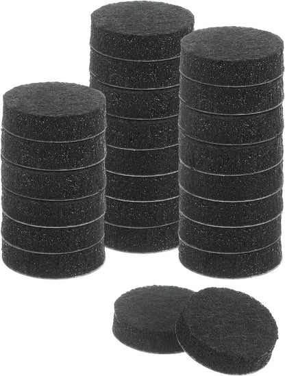 uxcell Furniture Pads, 36Pcs 0.5" - Round Self Adhesive Felt Furniture Pads, Floor Protectors for Furniture Feet Chairs Legs Hardwood Floors (Black)
