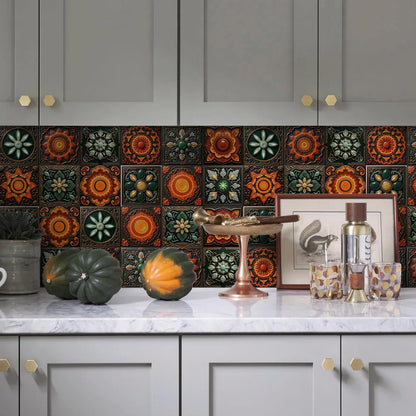 Peel and Stick Backsplash Tile Sticker for Kitchen and Bathroom Walls - 24 Removable 5.9"x5.9" Tiles, Waterproof