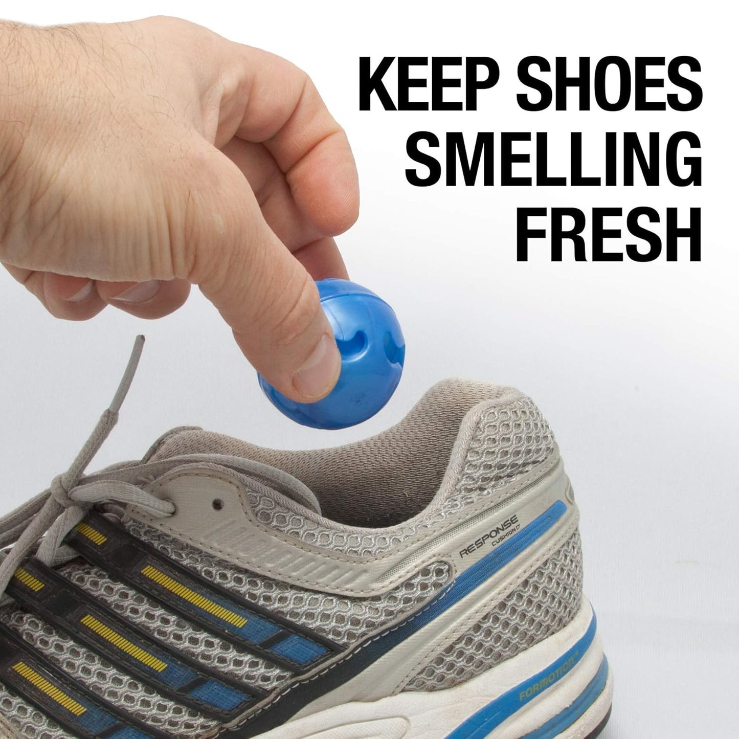 MONEYSWORTH & BEST | SHOE DEODORIZER BALLS | 6 PACK | Odour Blocker, Long-lasting, Fresh Scent | For Sneakers, Shoes, Leather, Gym Bag, & More