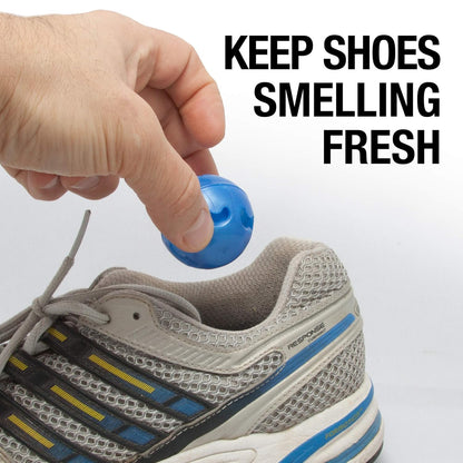 MONEYSWORTH & BEST | SHOE DEODORIZER BALLS | 6 PACK | Odour Blocker, Long-lasting, Fresh Scent | For Sneakers, Shoes, Leather, Gym Bag, & More