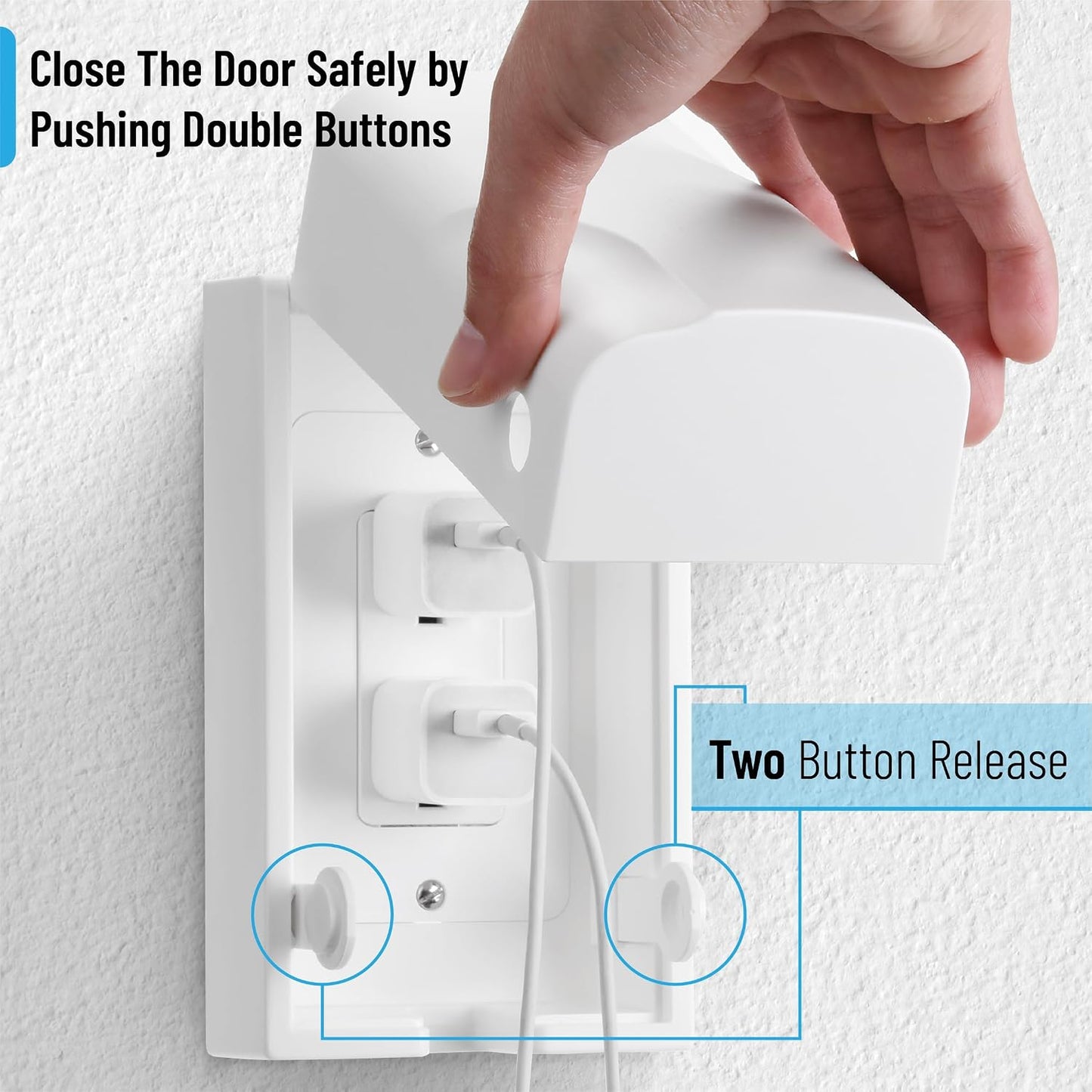 Bates Baby Safety Outlet Cover Box - Plug Covers for Electrical Outlets, Child Proof Outlet Cover, Socket Covers for Outlets