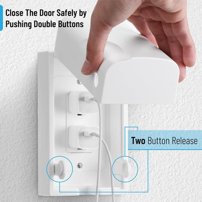 Bates Baby Safety Outlet Cover Box - Plug Covers for Electrical Outlets, Child Proof Outlet Cover, Socket Covers for Outlets