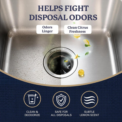 Farberware Garbage Disposal Cleaner Tablets – Disposal Cleaner and Deodorizer for Kitchen Sink Drain, Citrus Garbage Disposal Deodorizer, Sink Disposal Cleaner, 20 Count