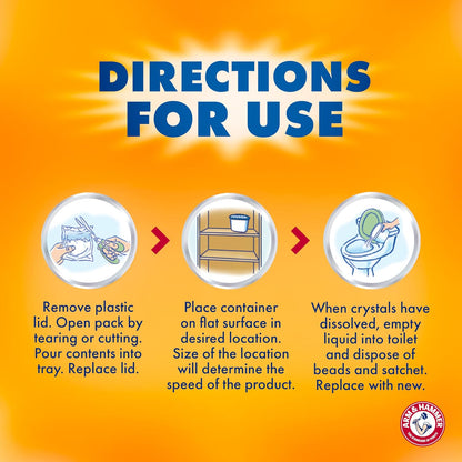 Arm & Hammer Essentials Disposable Moisture Absorber and Odor Eliminator Tub, Fragrance Free, 1 lb., Attracts and Traps Excess Moisture, Ideal Closet Dehumidifier (Pack of 3)