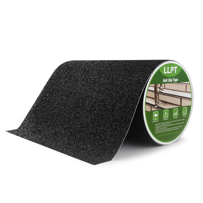 LLPT Grip Tape 2" x 16.5 Ft Ft Black Heavy Duty Anti Slip Tape | Waterproof, Deep Diamond Anti-Slip Texture, Strong Adhesion for House Stairs Ladders Bathroom Floor Steps Staircase Tread