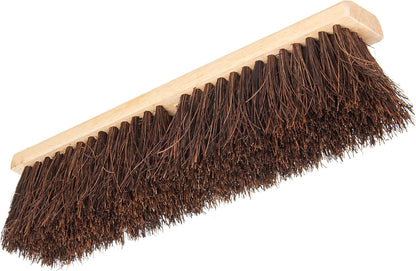 SPARTA Flo-Pac Garage Sweep with Palmyra Bristles, Heavy Duty Broom Head for Indoor and Outdoor Use on Rough Surfaces, 18" Long, 1 Count, Natural