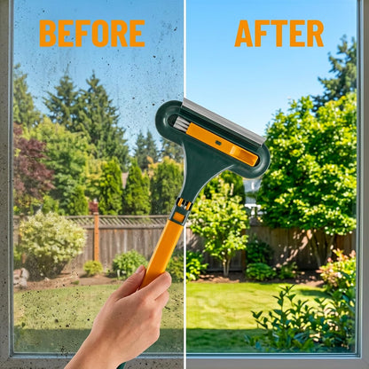 Window Screen Cleaning Brush, 3-in-1 Non-Removable Screen Cleaner Tool, Multi-Surface Cleaning Brush for High-Reach Windows, Car Interiors, and Tight Corners, Lightweight Household Cleaning Solution