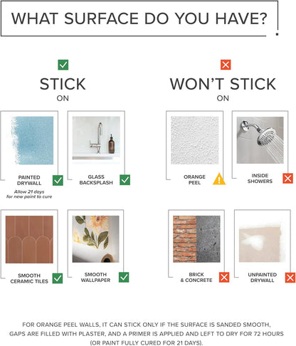 Smart Tiles Peel and Stick backsplash, Stacked White & Grey, 11.43"x9" | Pack of 5 (3.5 sq ft), Glossy, Heat/Moisture Resistant, Low VOC, Kitchen/Bathroom, Renter Friendly, Made in Canada
