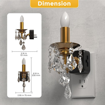 L LOHAS LED Night Light,Dimmable Night Lights Plug into Wall, 2 Pack Acrylic Nightlight with 0-100 LM Adjustable Brightness, 3000K Plug in Night Light with Dusk to Dawn Sensor, for Bathroom Hallway