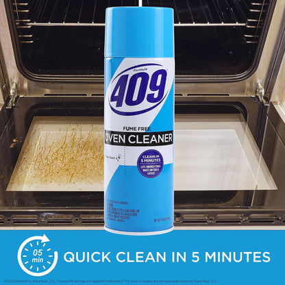 Formula 409 Heavy Duty Spray-On Oven Cleaner, Lemon Scent - Grill and Stove Top Cleaner Cuts Through Grease & Grime on Contact, A Powerful Clean You Can Trust, 14.5 Oz