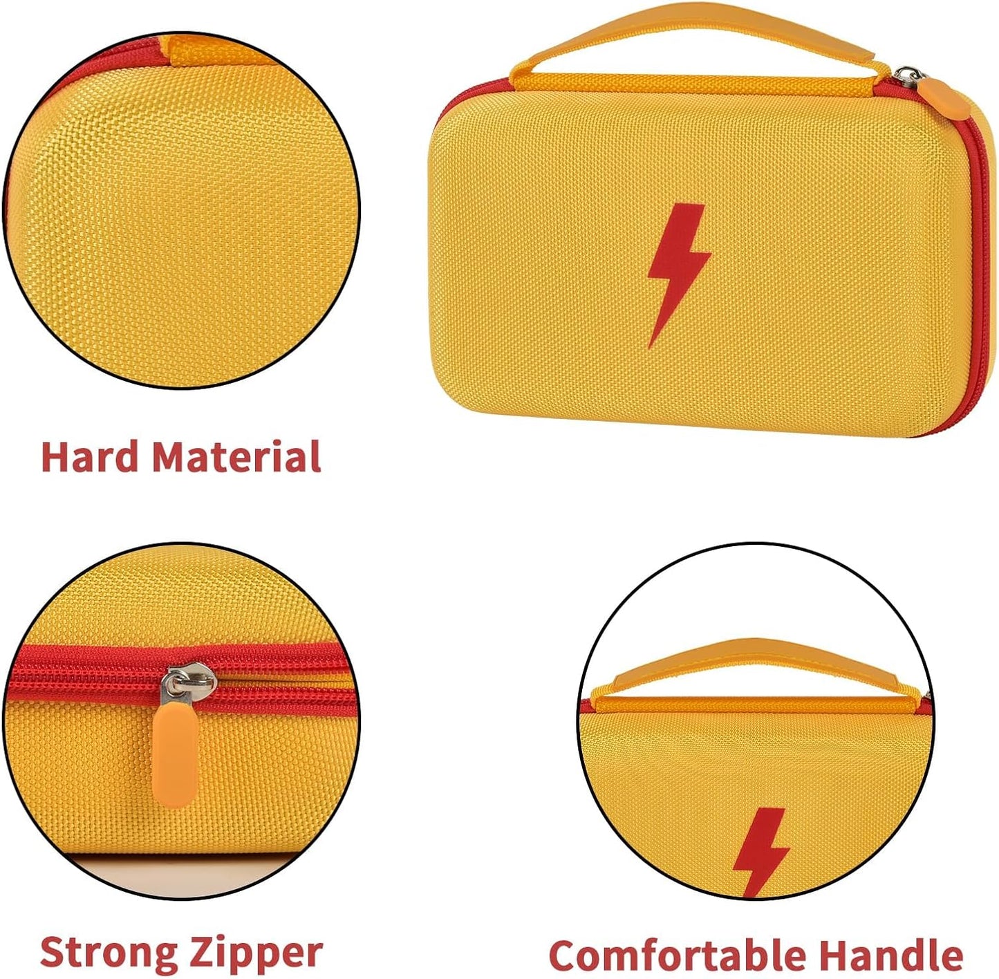 Comecase Hard Carrying Case for Fluke 87-V/ 88V/ 15B+/ 17B+ and More Digital Multimeter, Protective Travel Storage Bag - Black
