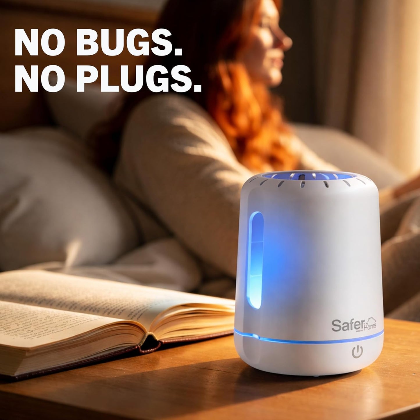 Safer Home Indoor Plug-In Fly Trap - SH502 - Effective Fruit Fly Traps for Indoors, Gnat Traps for House Indoor, 400 Sq Ft Protection - Style: 1 Device + 2 Glue Cards