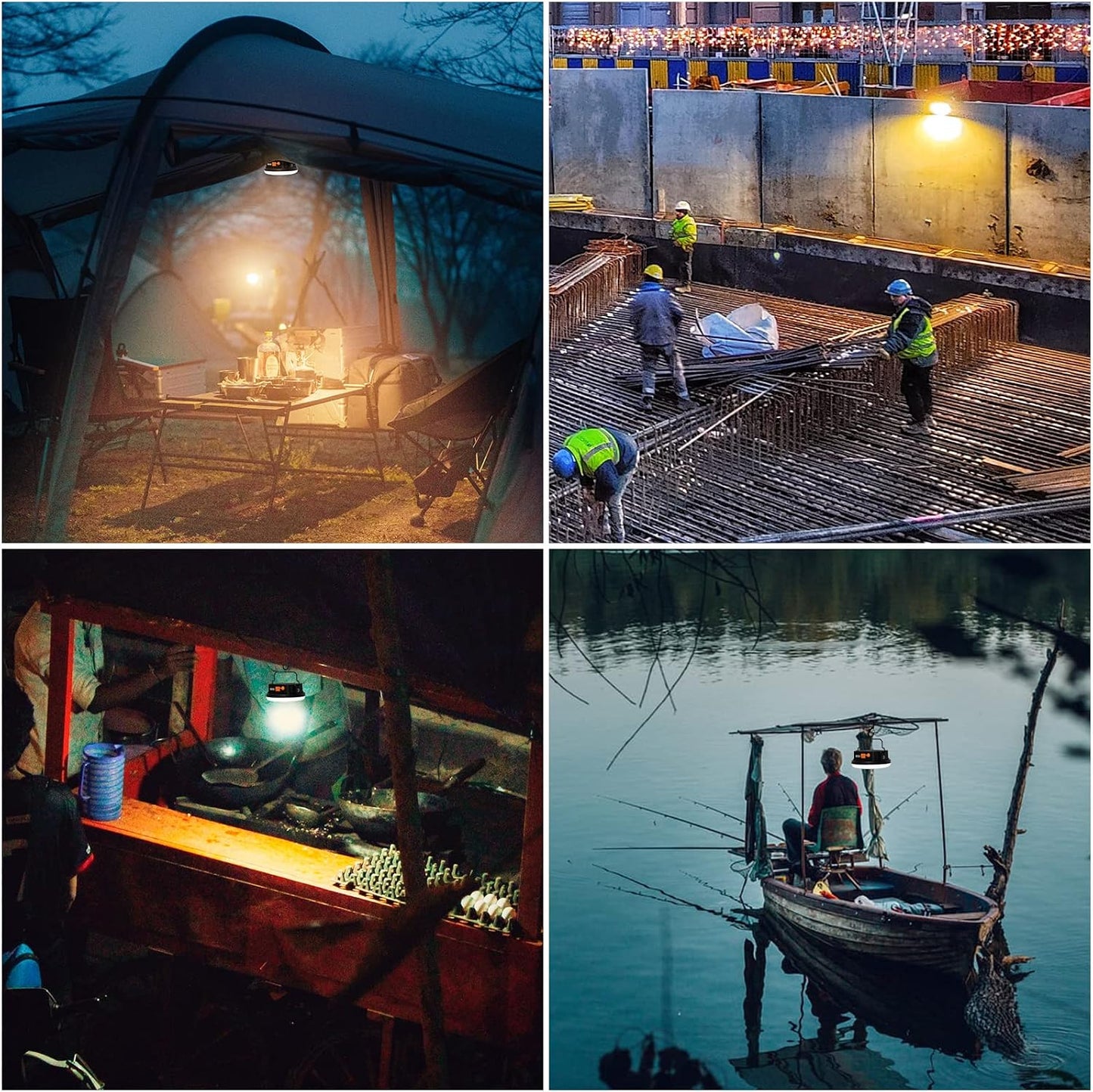 4000LM Flashlight Portable LED Camping Lantern Light 30W with Digital Display and Magnet , IPX5 Waterproof Tent Lights Light for Parents Christmas Gift