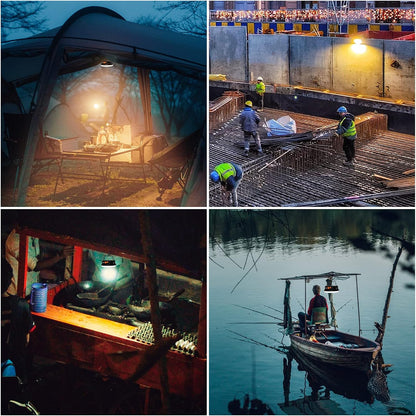 4000LM Flashlight Portable LED Camping Lantern Light 30W with Digital Display and Magnet , IPX5 Waterproof Tent Lights Light for Parents Christmas Gift