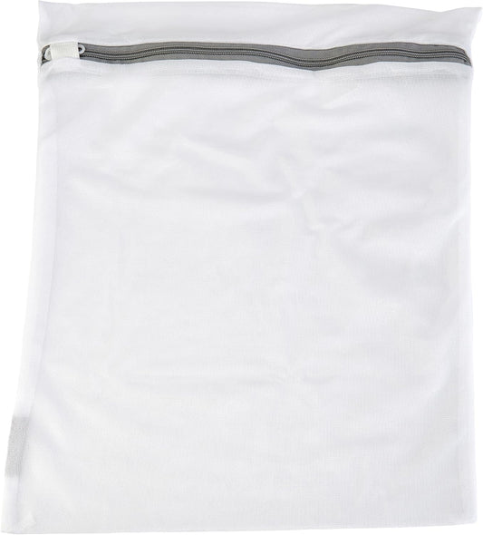 Laundry 360 Large Mesh Wash Bag | Laundry | Washing Machine | Zipper Closure | Prevents Pulling and Tearing | Clothes | Garments | Delicates | Socks | White