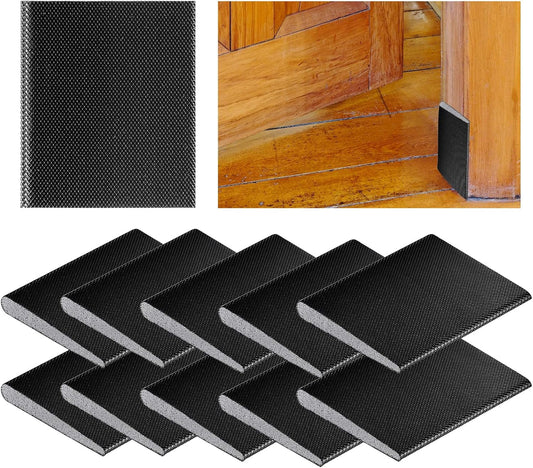 10PCS Door Weather Stripping Door Seal Strip,Exterior Door Weather Stripping,Self-Adhesive Door Corner Seals,Draft Stopper Frame Seal Corner Foam for Weather Protection Isolation of Noise
