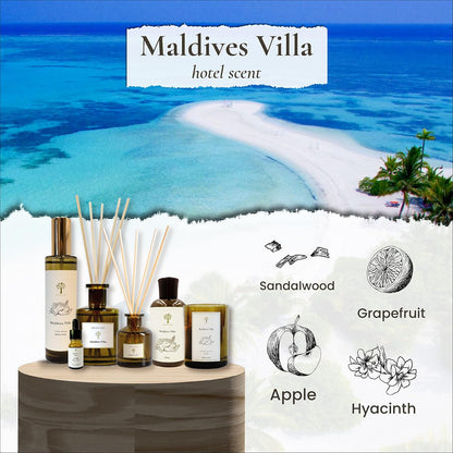 PRISTINE Swiss Château/Inspired by Hilton Reed Diffuser - Home & Bathroom | Fresh Cut Rose, Tangerine, Cedarwood Oil Reed Diffuser Set | Oil & Reed Diffuser Sticks, Home & Office Decor, Fragrance Gift