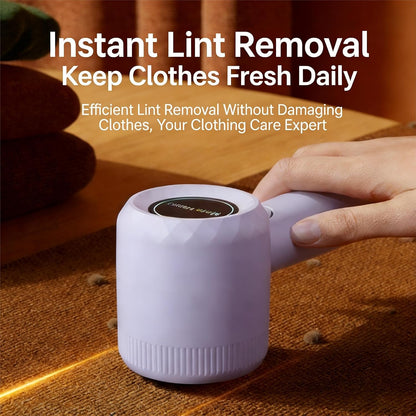 Fabric Shaver Lint Remover, Rechargeable Clothes Shaver for Sweaters, Furniture, Couch, Remove Fuzz and Pilling from Blankets, Jackets, Bedding, Purple