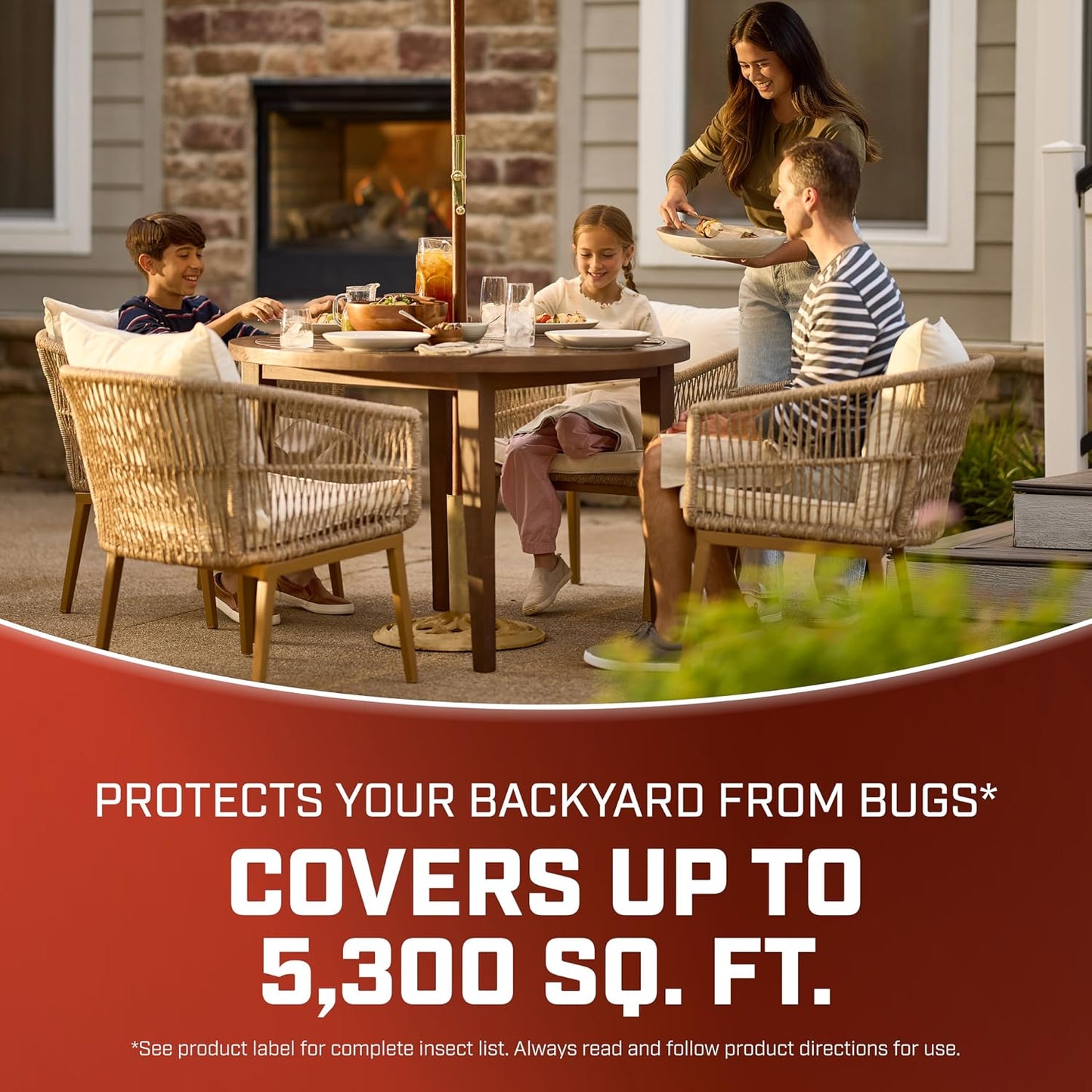 Ortho Home Defense Mosquito Kill and Prevent - Controls Mosquitoes and Larvae, Silent, Easy-to-Use, Mosquito Killer Protects up to 4,300 sq. ft., 1 Station & 2 Bands for 2 Months Protection