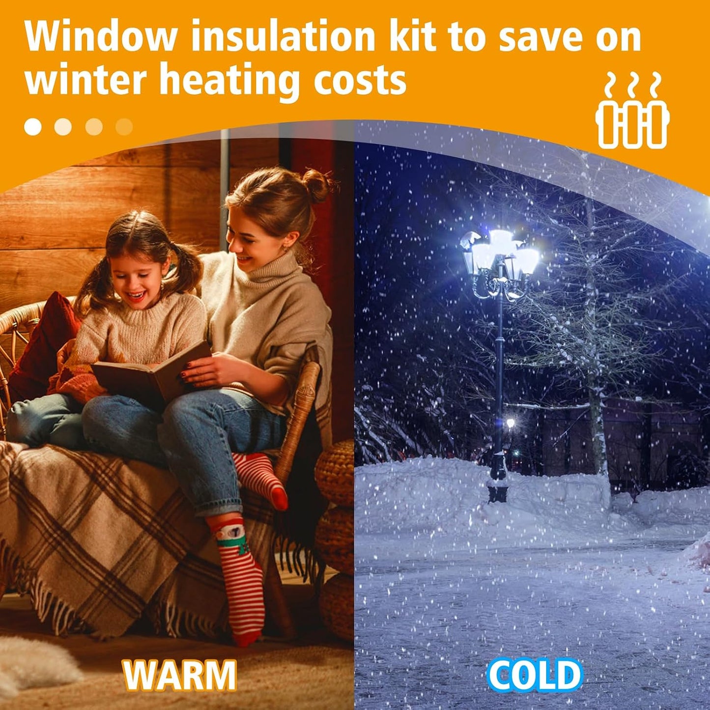 Apipi Patio Door Window Insulation for Winter - 87 x 236 in Thicken Sealing Plastic for Winterizing, Clear Shrink Film Cover Kit with Double-Side Tape for Large Window/ Sliding Door/French Door