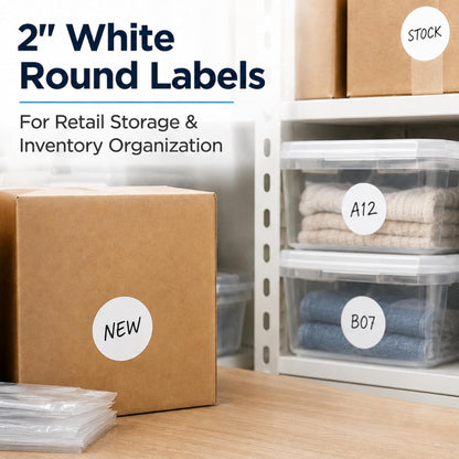 ChromaLabel 2 inch Color-Code Dot Labels | 500/Roll (Yellow)