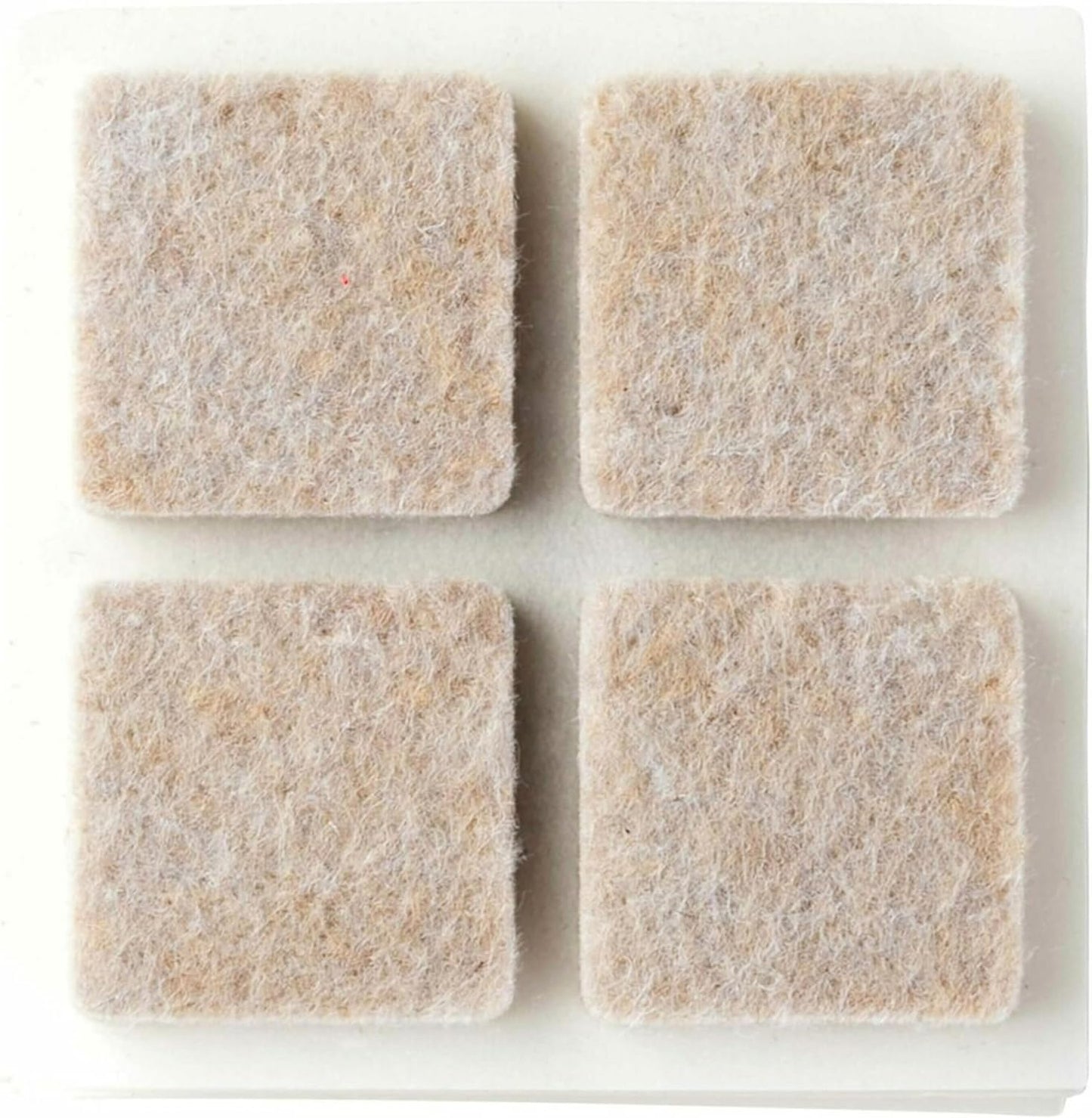 Scotch Felt Pads 16 PCS Beige, Felt Furniture Pads for Protecting Hardwood Floors, 1 x 1 in. Square, Easy-to-Apply, Self-Stick Design, Reliable Protection from Nicks, dents and Scratches (SP802-NA)
