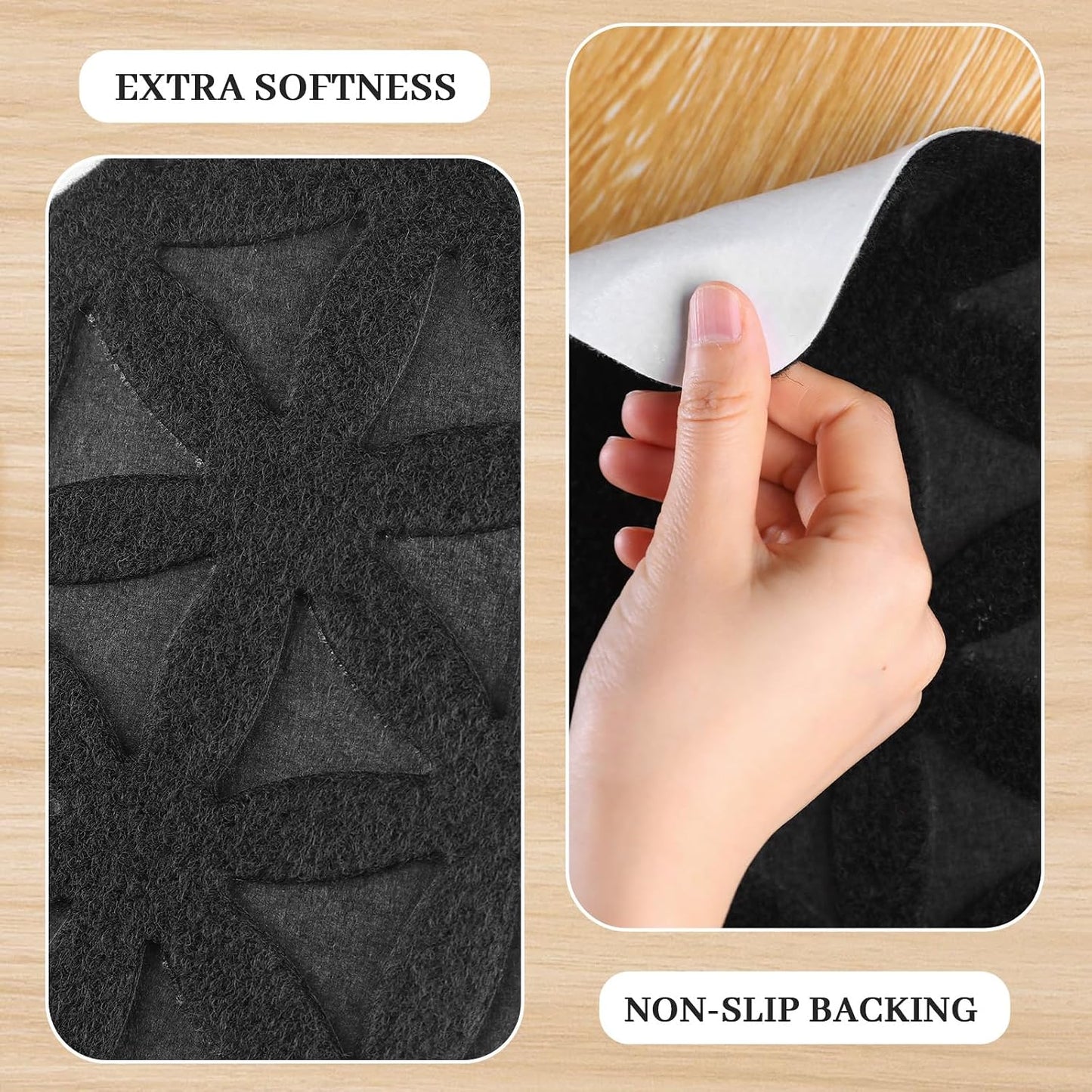 RIOLAND Stair Treads Carpet Non-Slip Indoor Stair Runners for Wooden Steps, Stair Rugs for Kids and Dogs, Set of 15, 8" X 30", Gray